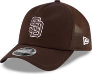 New Era Men's New Era Brown San Diego Padres 2026 Batting Practice Apex 9FORTY Adjustable Trucker Hat