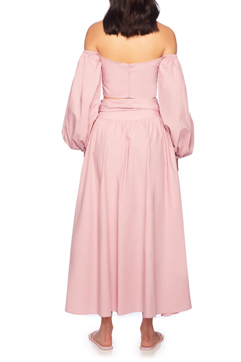 Poplin Wrap Maxi Skirt, Alternate, color, COTTON CANDY