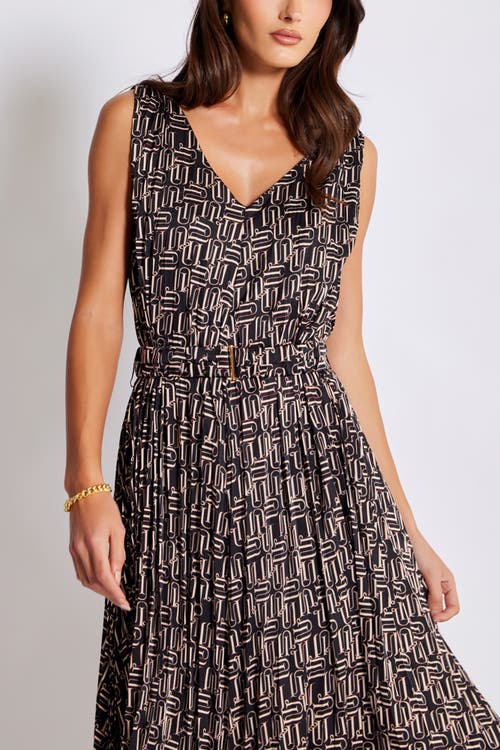 Bishop + Young Highbrow Pleat Dress In Multi