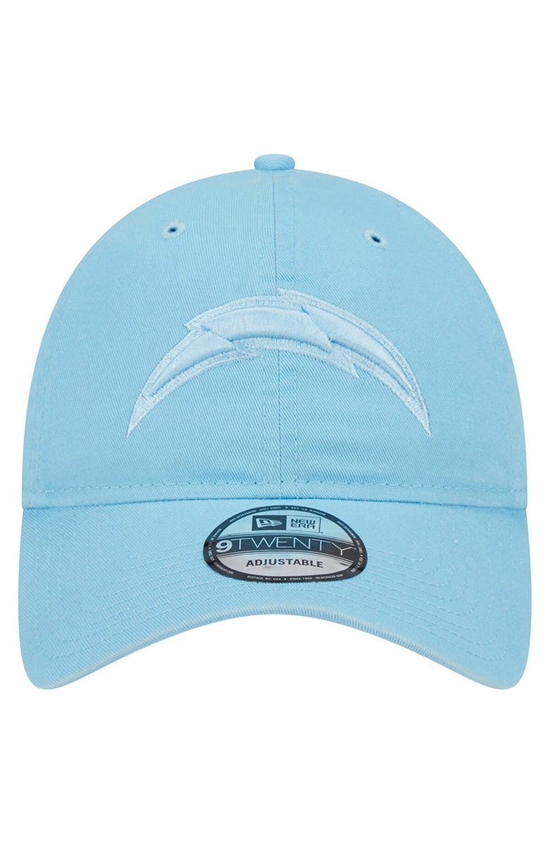 New Era Men's New Era Light Blue Los Angeles Chargers Core Classic 2.0 Brights 9TWENTY Adjustable Hat, Alternate, color,