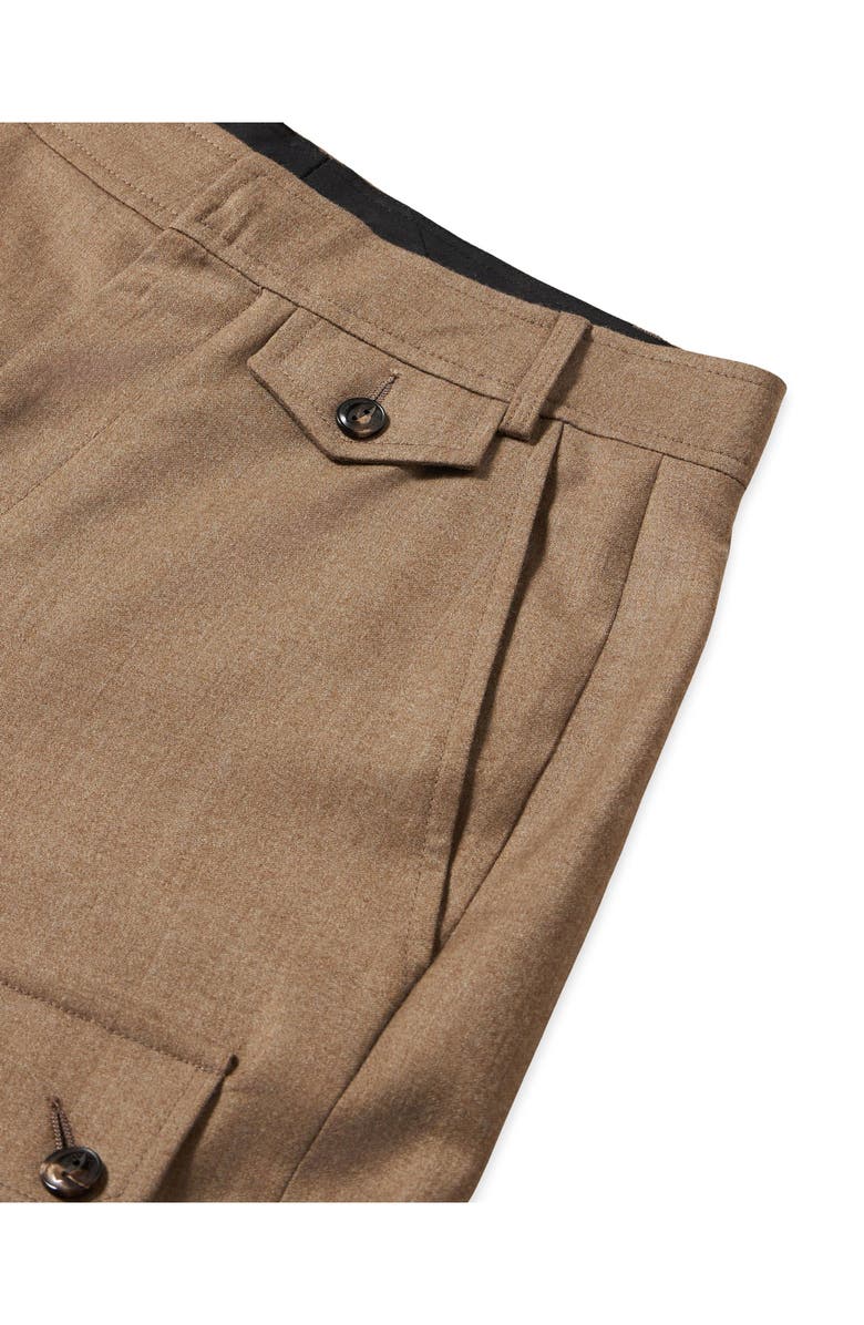Fortela Jayda Military Cargo Wool Fresco Trousers, Alternate, color, Beige