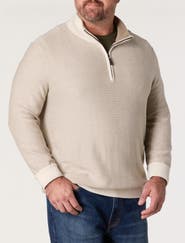 Nautica Big & Tall Navtech jacquard 1/4-Zip Pullover