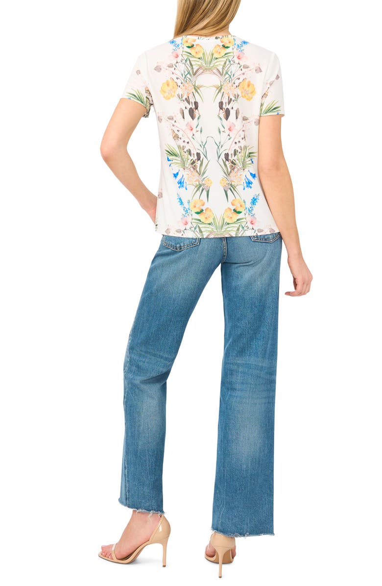 Ted Baker Floral Graphic T-Shirt, Alternate, color, Ultra White