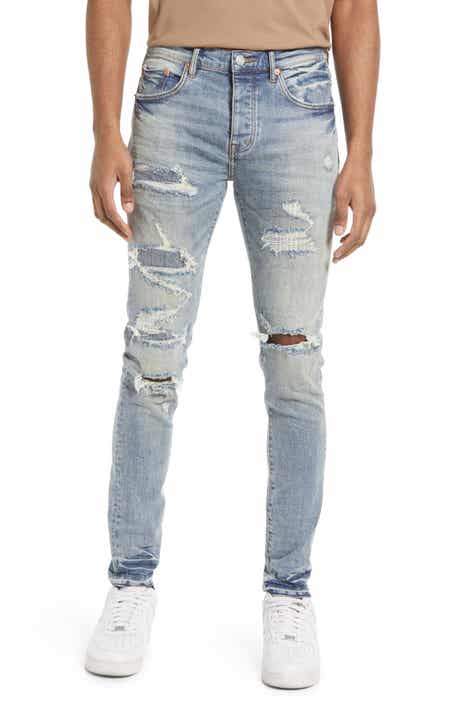 PURPLE BRAND Ripped Skinny Jeans