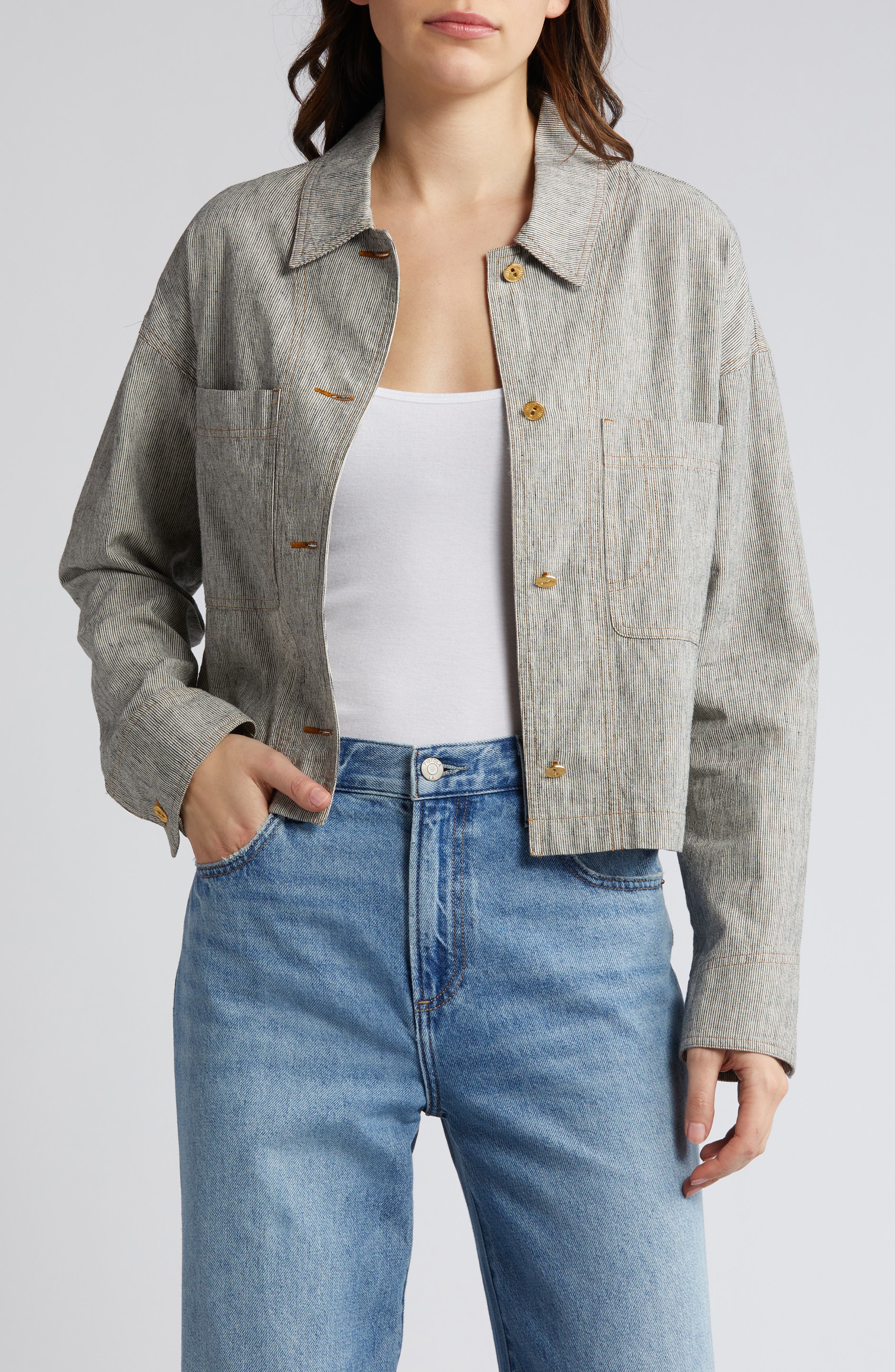 Notteri Stripe Crop Jacket