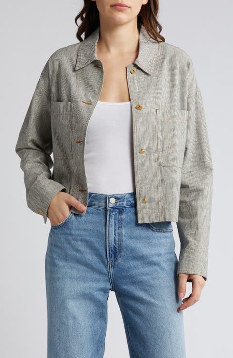 Notteri Stripe Crop Jacket