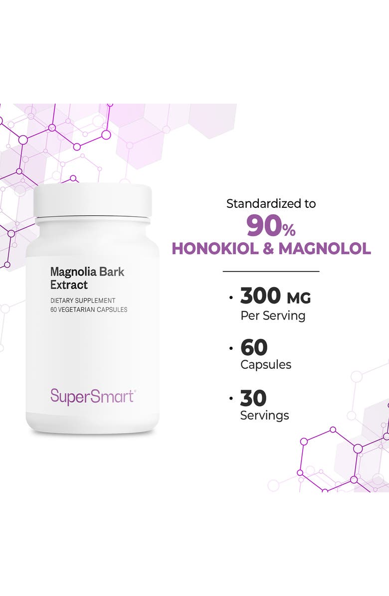SuperSmart Magnolia Bark Extract  300mg, Alternate, color, NO COLOR