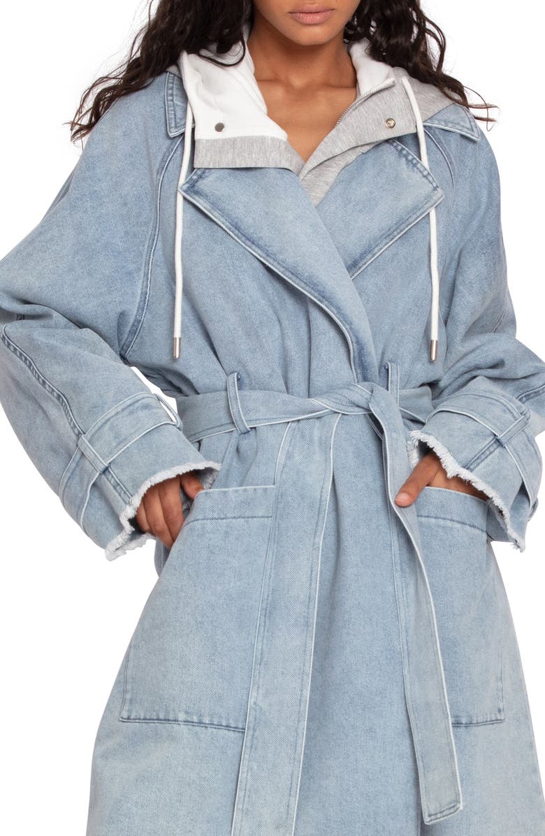 Belle & Bloom Fresh Boyfriend Denim Jacket, Alternate, color, Stonewash