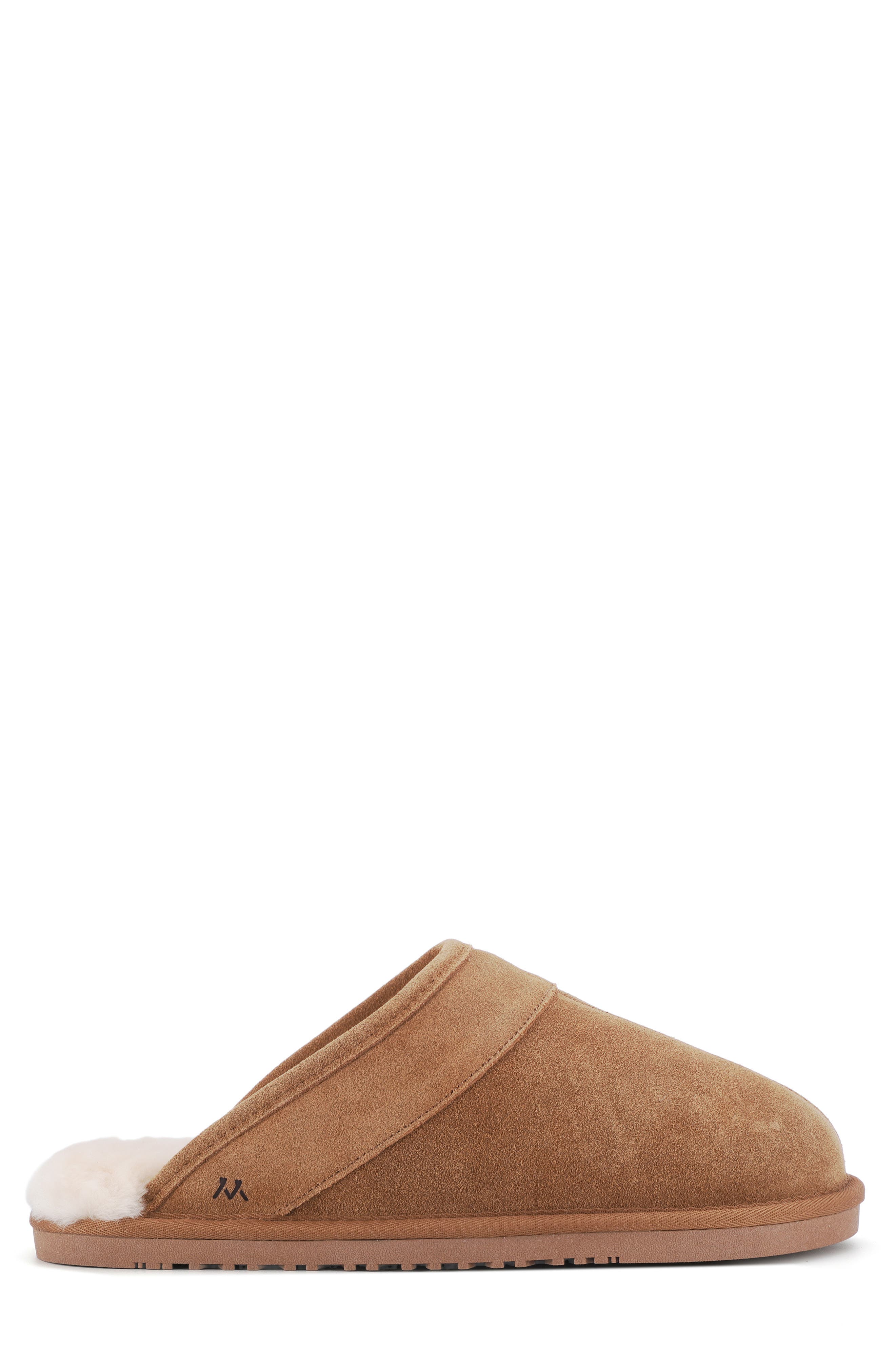 Mykos Edward Faux Shearling Lined Slipper, Alternate, color, Chestnut
