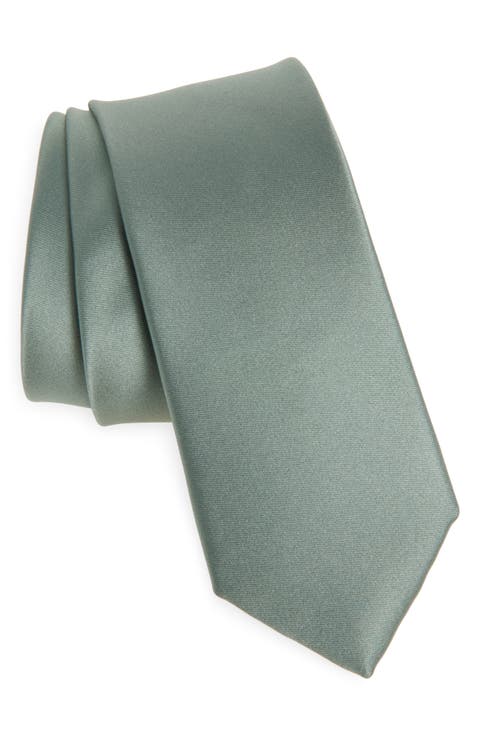 Solid Satin Tie