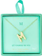 Leith 3D Initial Pendant Necklace