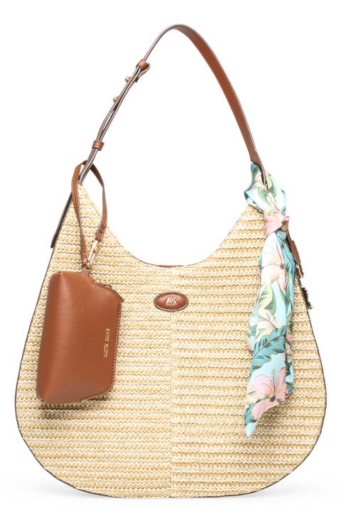 Woven Hobo Shoulder Bag