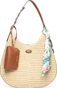Anne Klein Woven Hobo Shoulder Bag