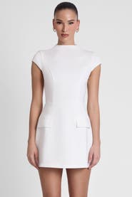 LEAU Cote Cap Sleeve Pocket Mini Dress