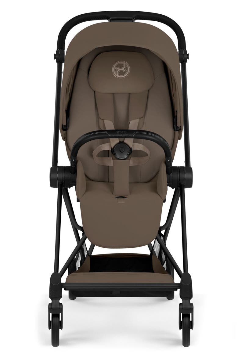 Mios Compact Stroller – Platinum Collection, Alternate, color, MATTE BLACK/ COCONUT BROWN