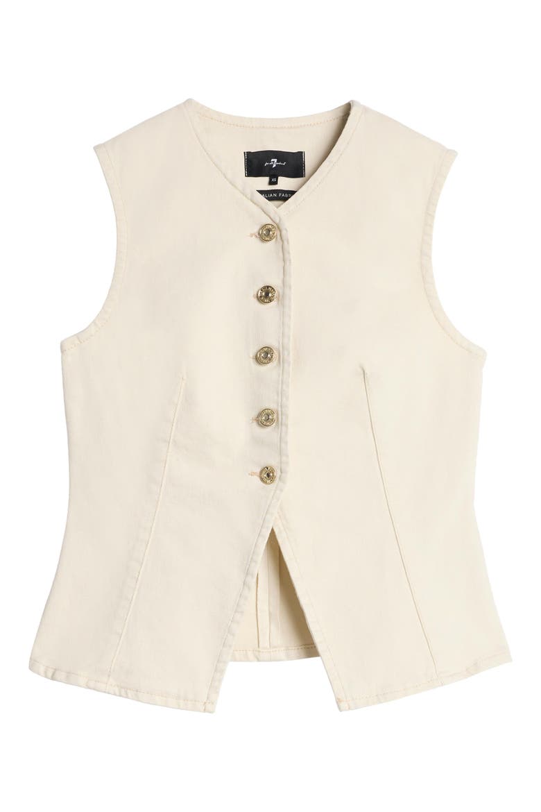 Lady Denim Vest, Alternate, color, MOONDUST