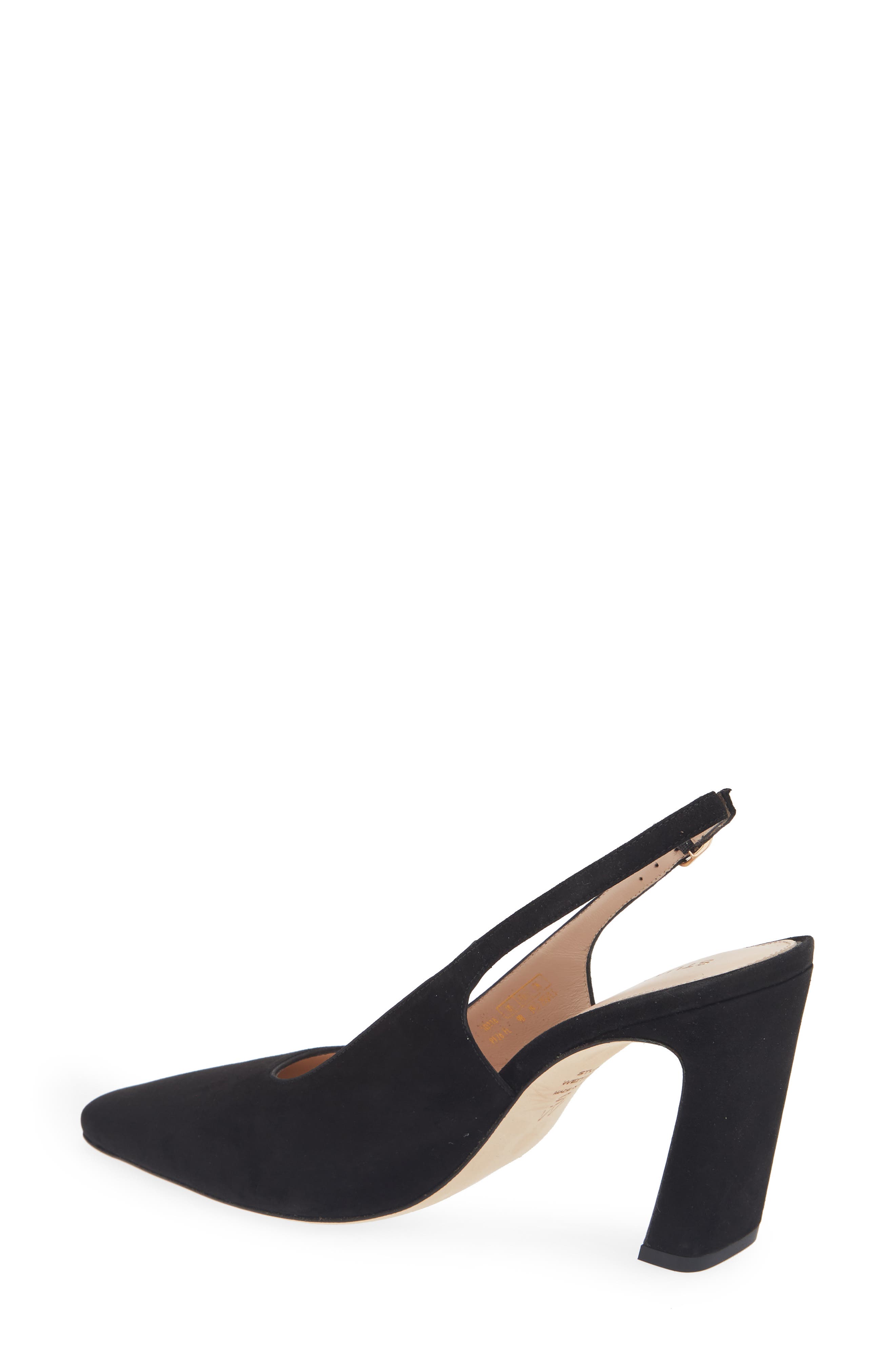 Stuart Weitzman Stassi Slingback Pump, Alternate, color, Black