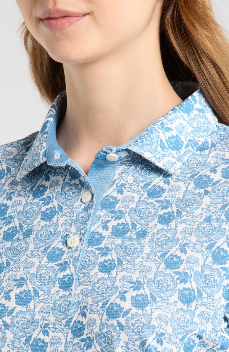 Swannies Melissa Print Golf Polo, Alternate, color, Blue Shadow