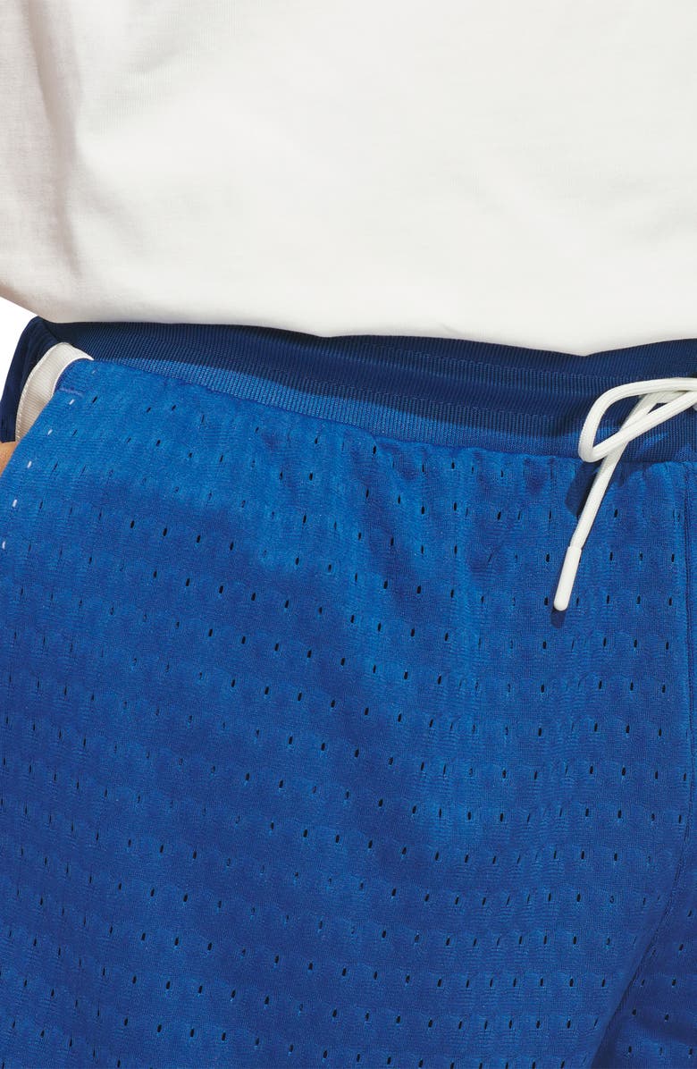 adidas Originals Mesh Basketball Shorts, Alternate, color, Dark Marine/ Ivory/