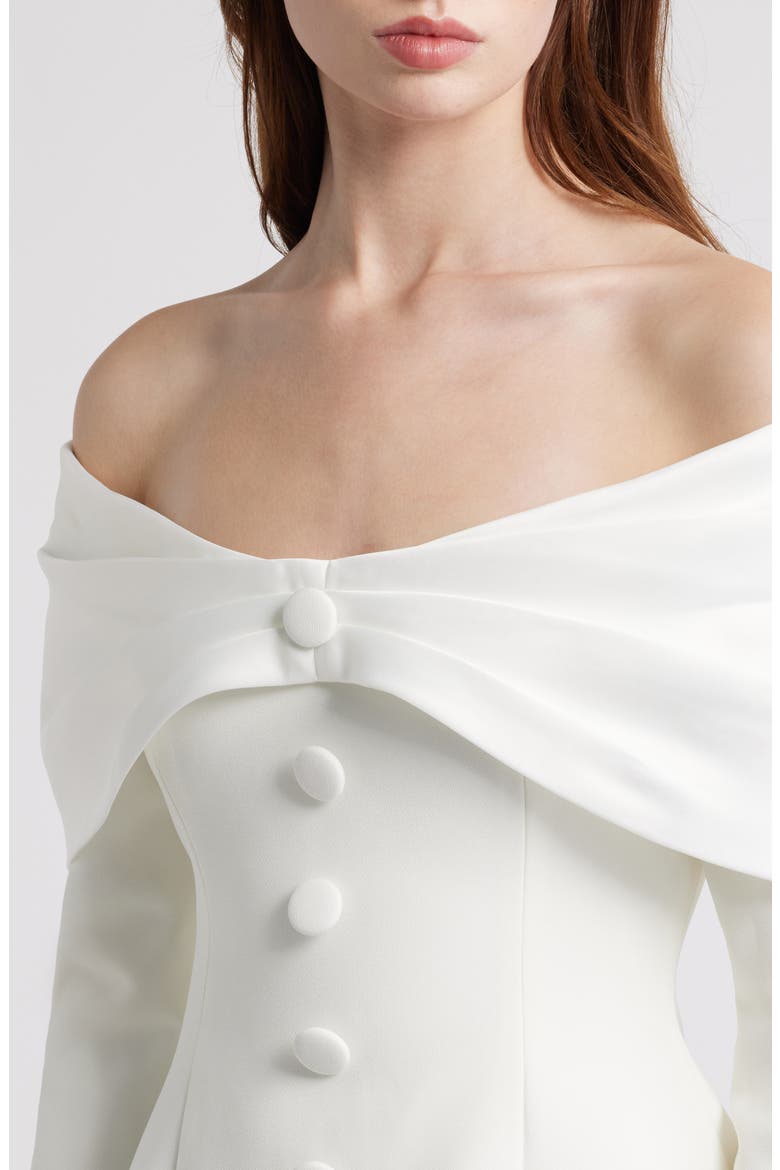The Ultimate Muse Bow Minidress, Alternate, color, WHITE