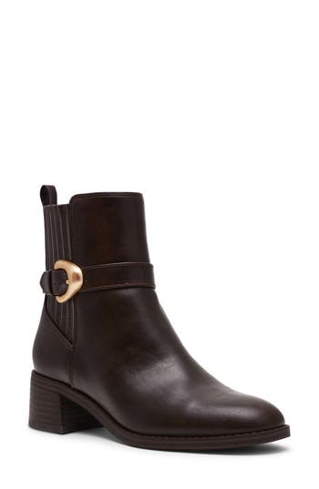 Dolce Vita Dv By Dagger Side Zip Bootie In Brown