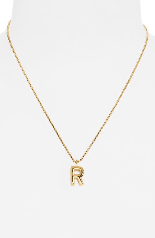 Open Edit Waterproof Bubble Initial Pendant Necklace