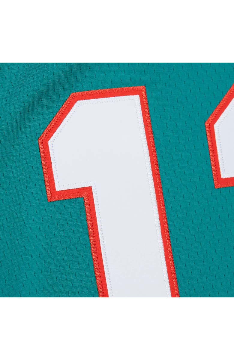 Mitchell & Ness Men's Mitchell & Ness Dan Marino Aqua Miami Dolphins Player Name & Number Hoodie Legacy Jersey, Alternate, color, 