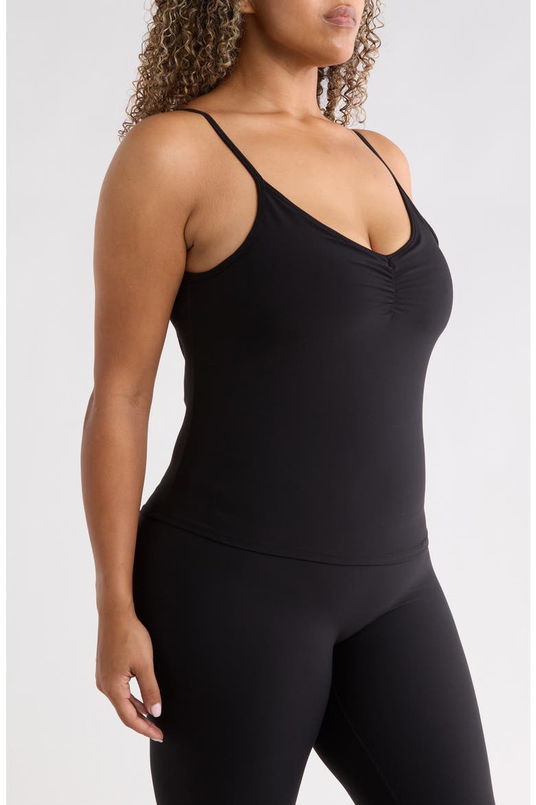 Ruched Cami, Alternate, color, VERY BLACK