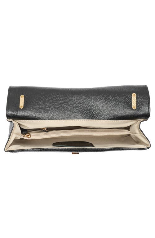 Valentino By Mario Valentino Alice Rockstud Vlogo Leather Shoulder Bag In Black