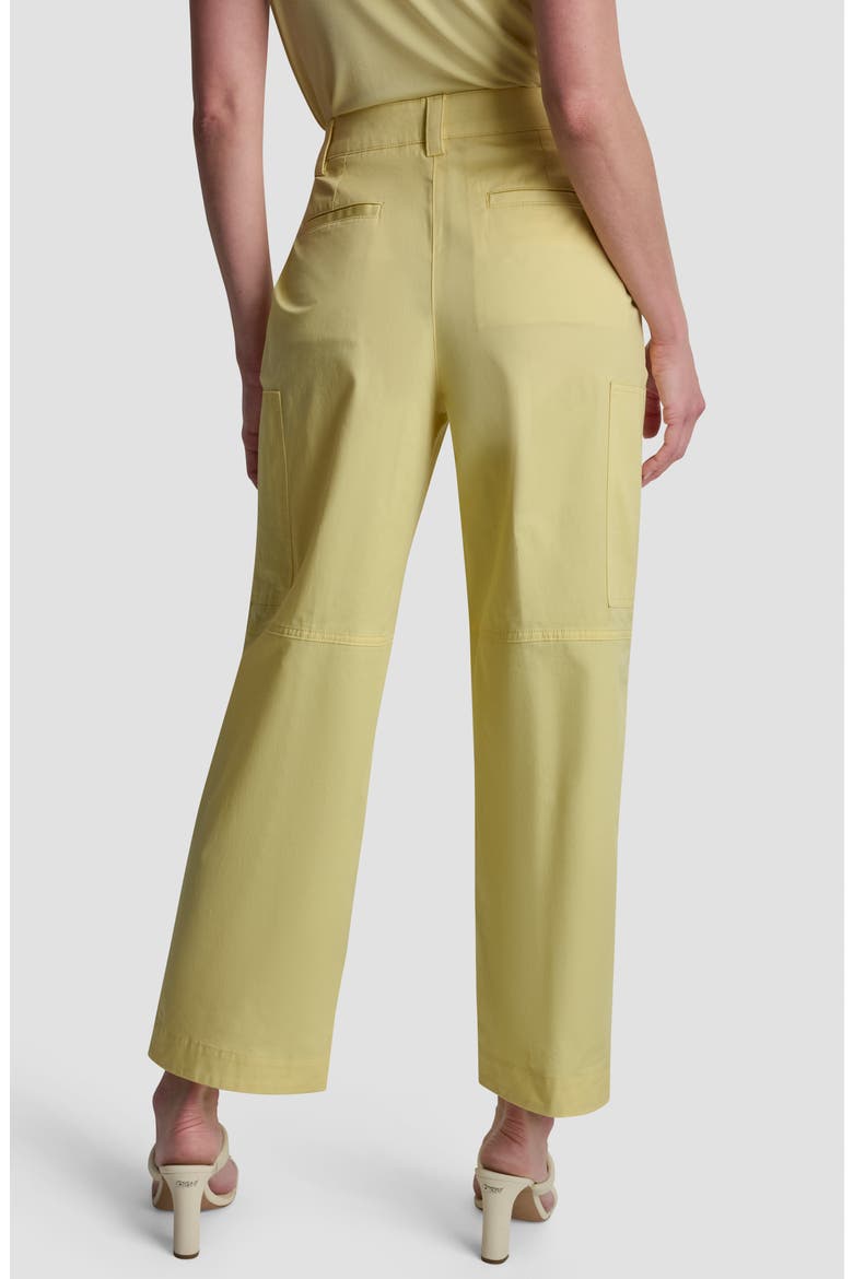 Stretch Cotton Poplin Cargo Pants, Alternate, color, BUTTERCREAM