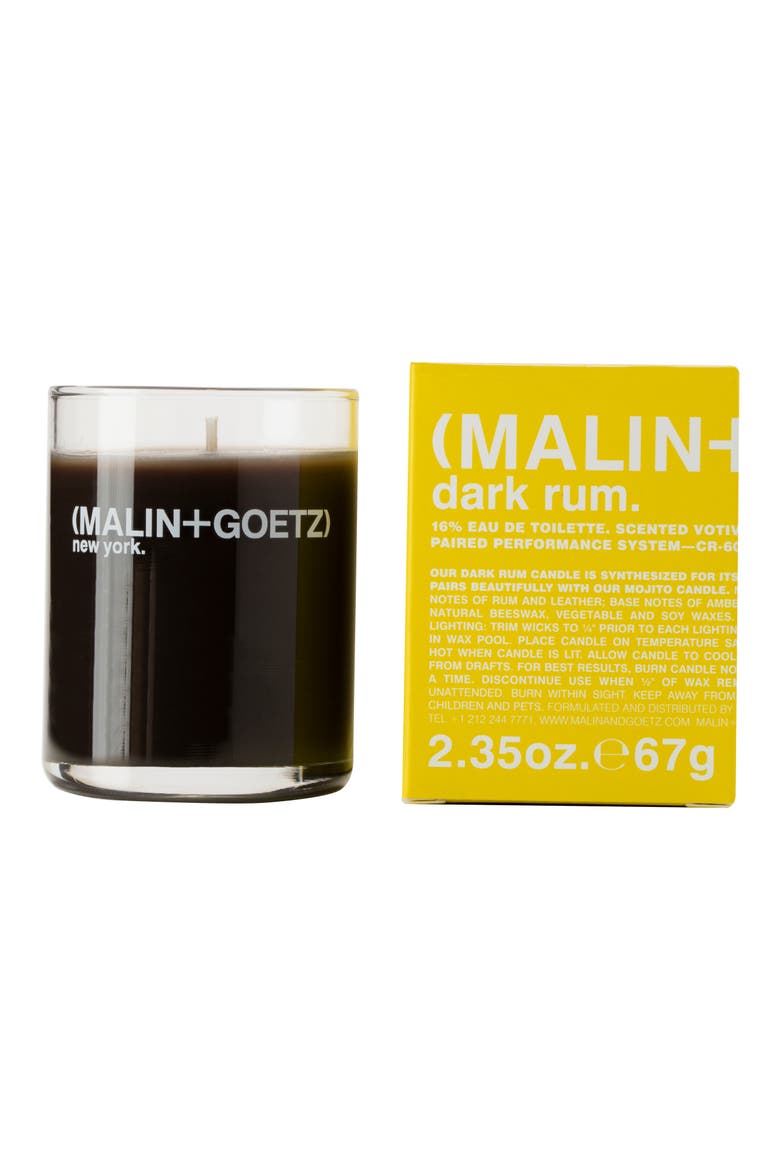 Malin + Goetz Dark Rum Votive Candle, Main, color, DARK BROWN