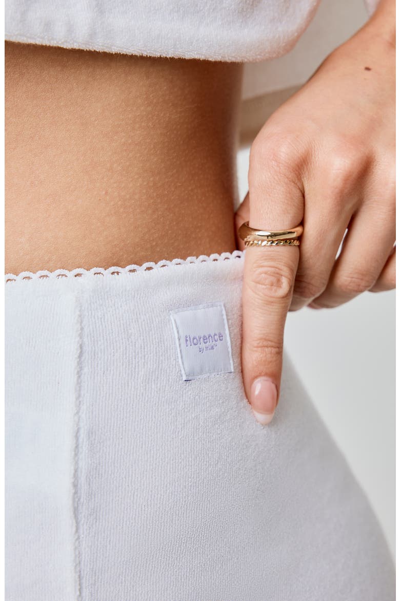 French Terry Shorts, Alternate, color, BRIGHT WHITE