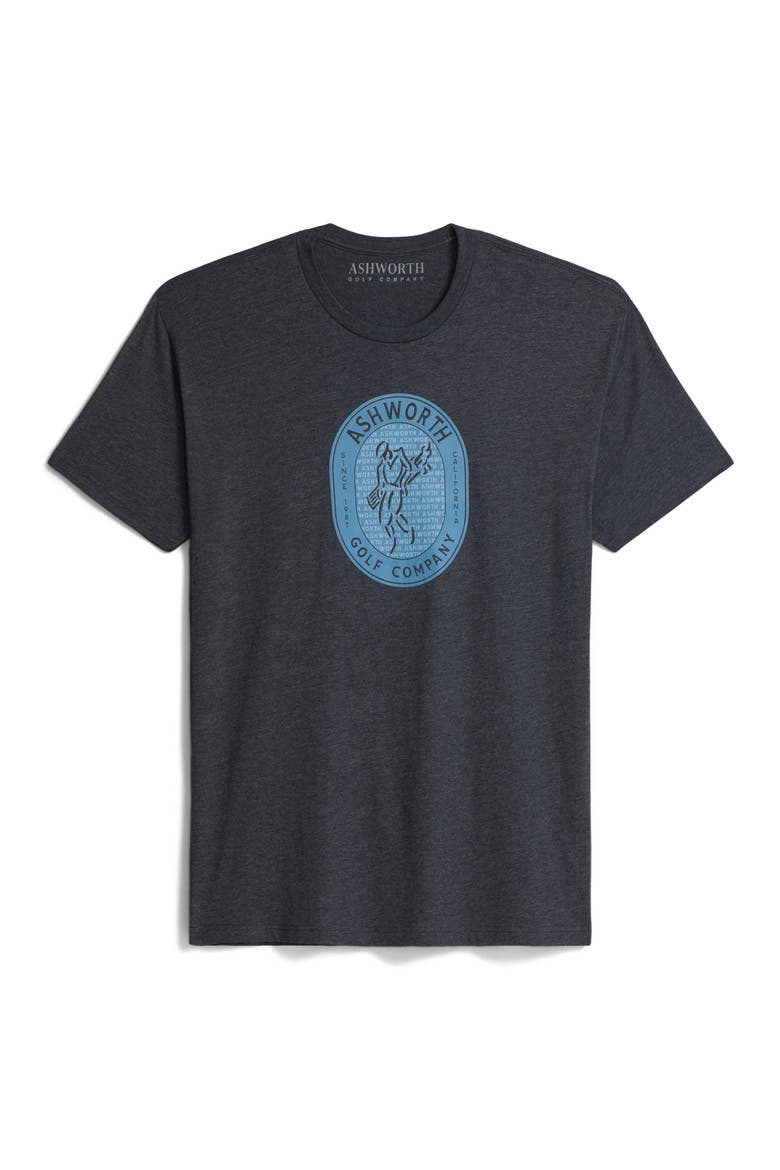 Golfman Badge Tee, Main, color, Charcoal