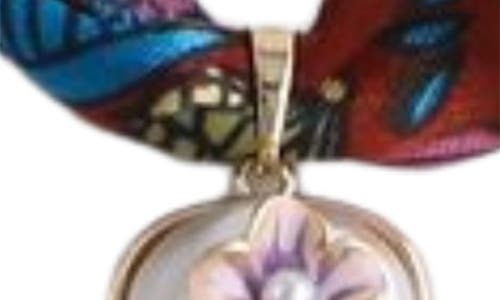 Macrae & Co . Eden Scarf Pendant Necklace In Multi