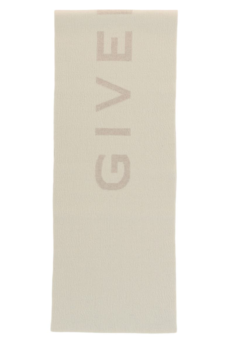 4G Reversible Wool & Cashmere Blend Scarf, Main, color, ECRU WHITE