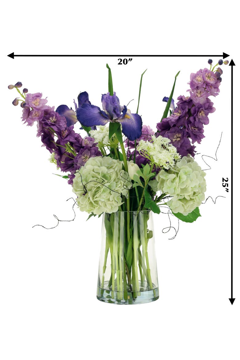Large Garden Flower Bouquet - 25 Inches, Alternate, color, Purple
