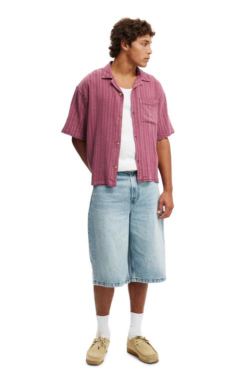 COTTON ON WASHED BOX FIT SHORT SLEEVE SHIRT