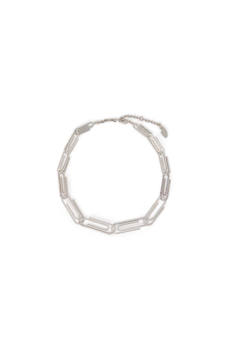 OFF WHITE Women's Paperclip Chain Strass Neckla, Main, color, 