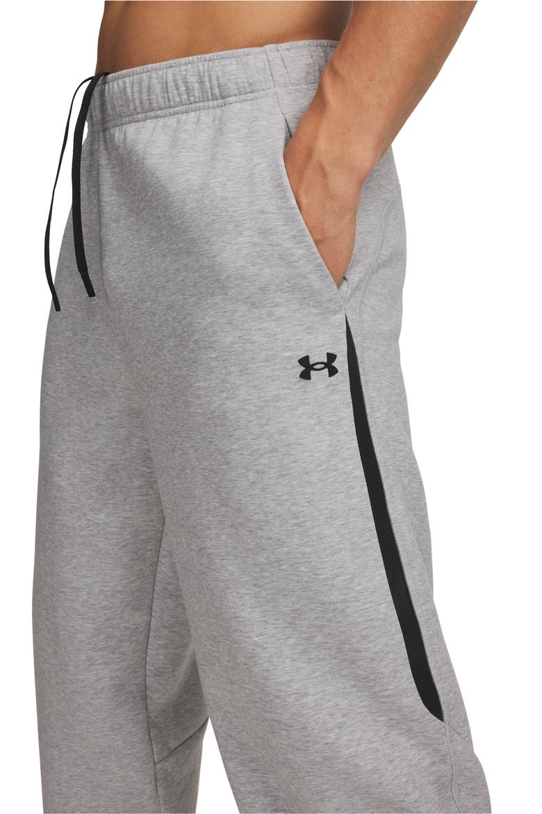 Unstoppable Fleece Joggers, Alternate, color, MOD GRAY LIGHT HEATHER/ BLACK