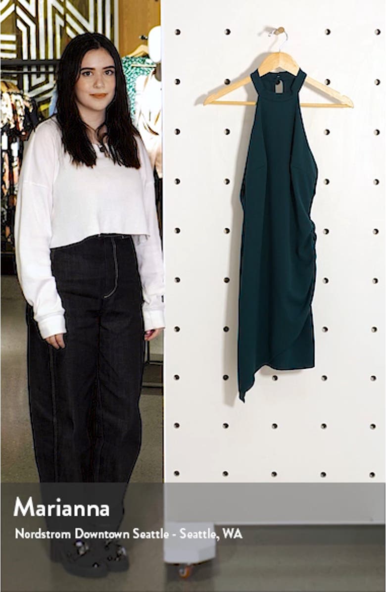 You Can't Ruche Love Halter Neck Minidress, sales video thumbnail