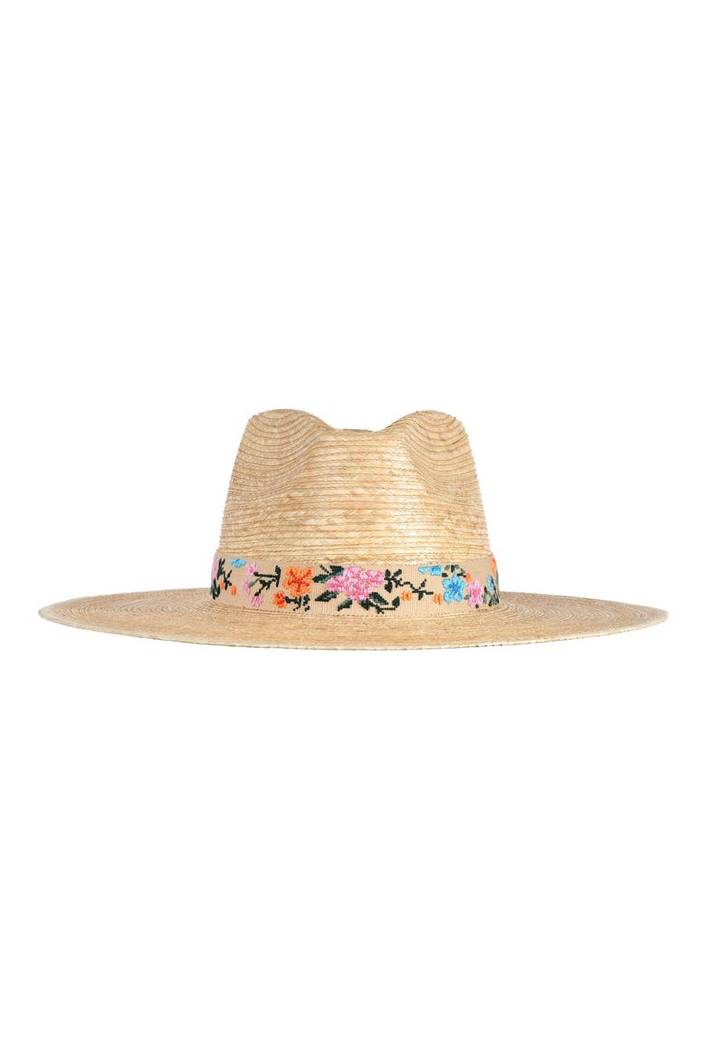 Flor Coconut Palm Straw Hat, Main, color, NATURAL/ MULTI