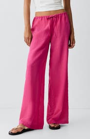 MANGO TEEN Straight Rhinestone Pants