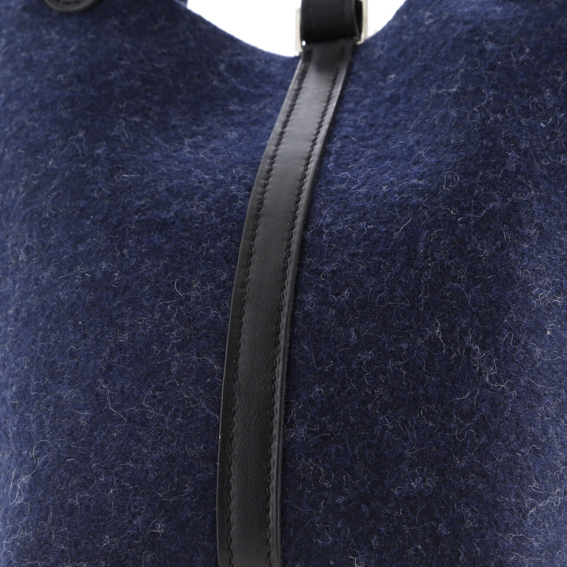 Pre-Owned Hermes Picotin Lock Bag Felt with Leather PM, Alternate, color, Bleu Nuit