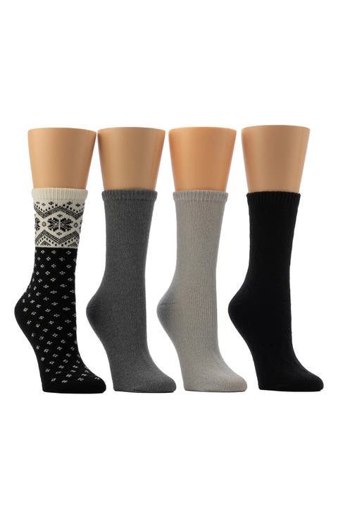 4-Pack Boot Socks