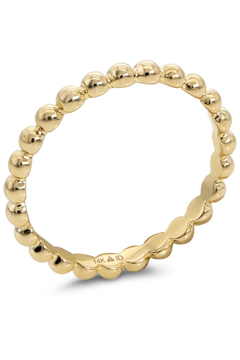 Bead Ring in 14K Gold, Alternate, color, Yellow Gold