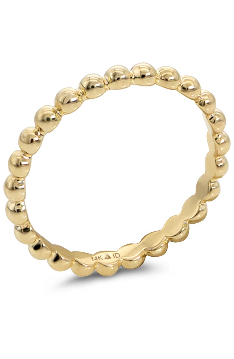 DEVATA Bead Ring in 14K Gold, Alternate, color, Yellow Gold