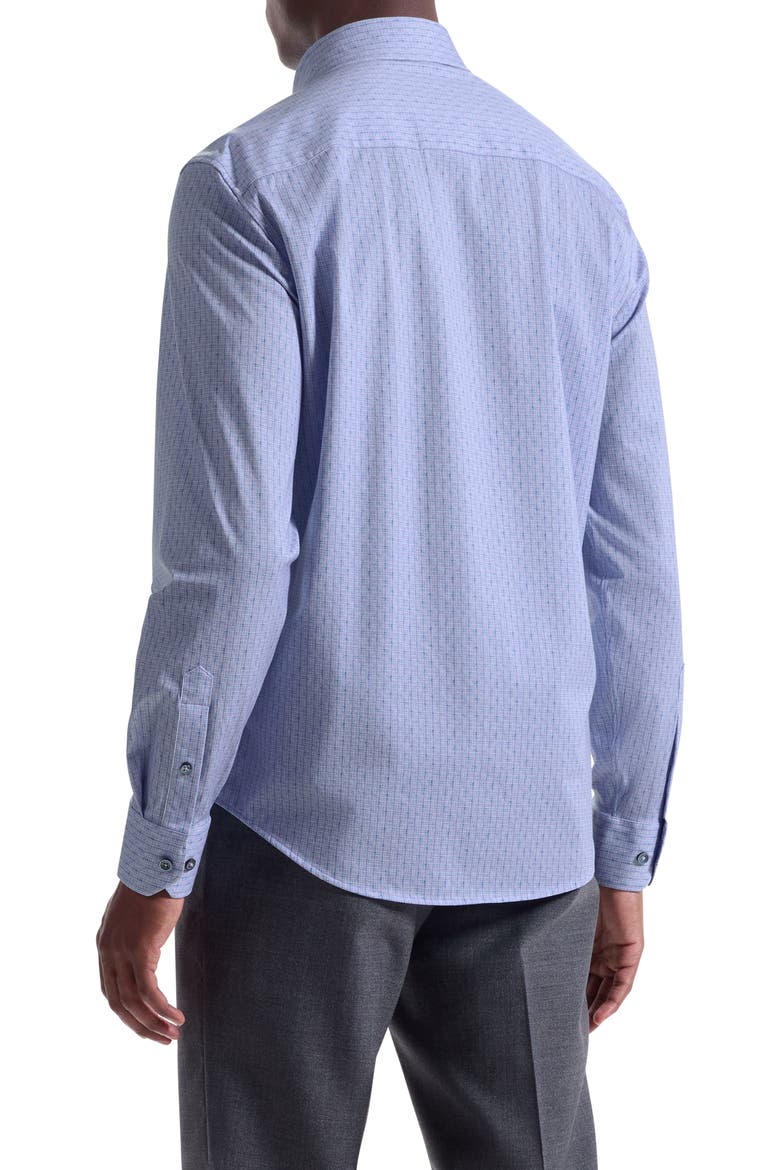 Jules OoohCotton® Floral Check Print Button-Down Shirt, Alternate, color, LILAC