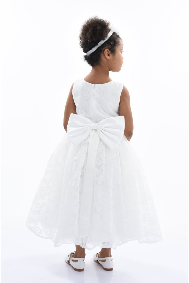 Rossemere Lace Embroidered Tulle Dress, Alternate, color, White