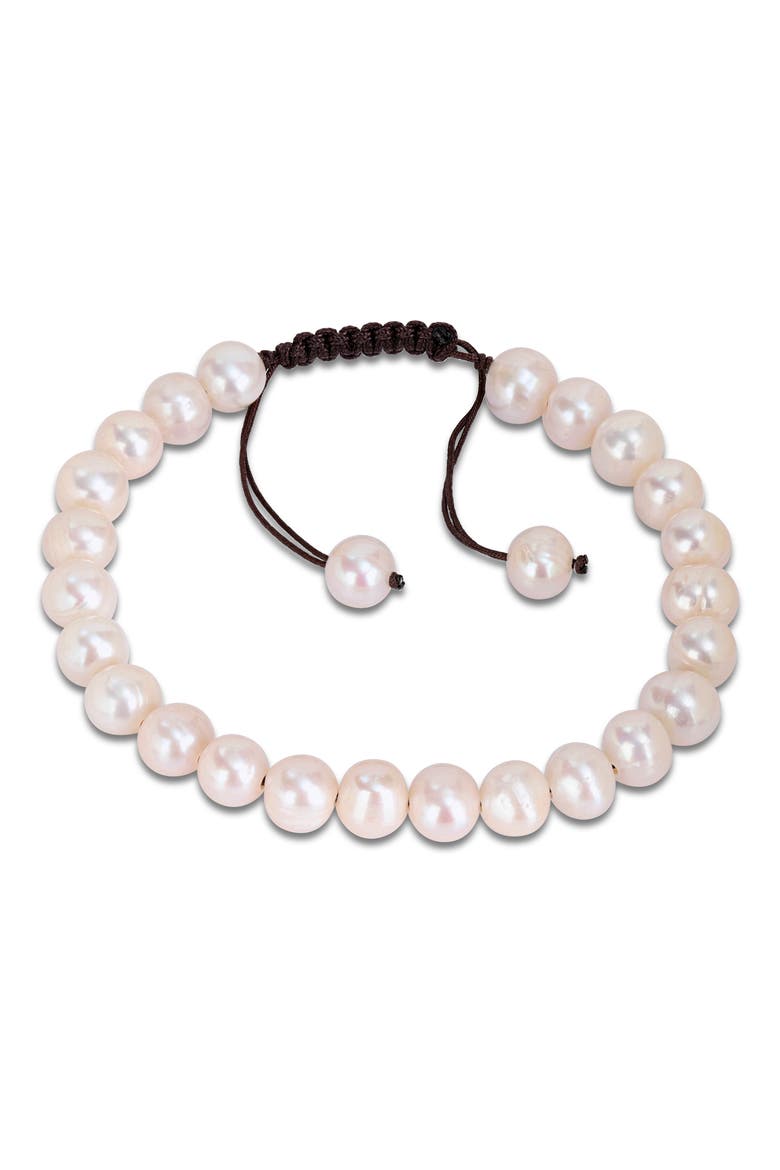 Cultured Pearl Strand Bracelet, Main, color, WHITE