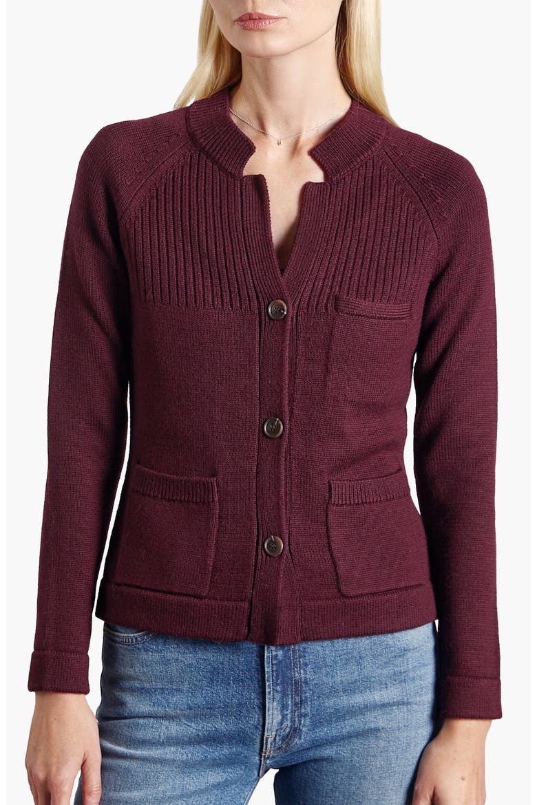 Shrunken Jacket, Alternate, color, Merlot